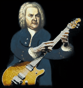 Bach tapping on guitar