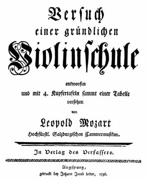 titelpagina Violinschule (1756) Leopold Mozart